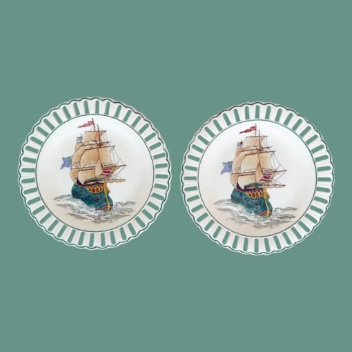 Set of Ten Nautical Wedgewood Plates - Image 5